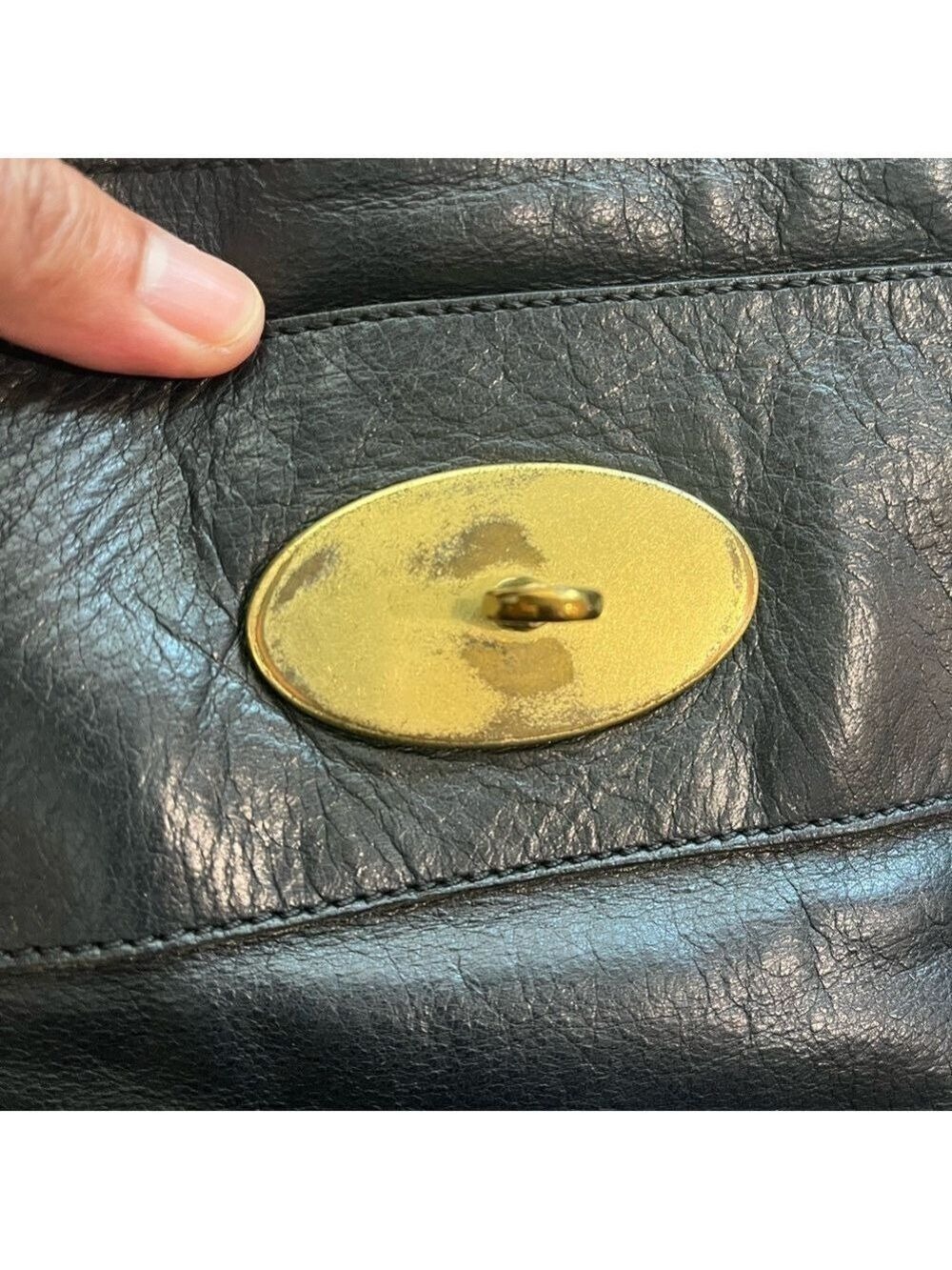 MULBERRY SMALL BLACK LEATHER ALEXA - Picture 11 of 16